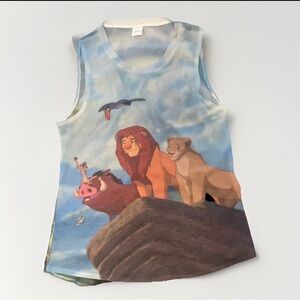 The Lion King Tank Top – Adult Medium – Double-Sided Disney Graphic